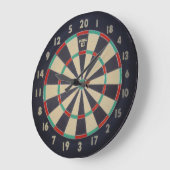 stikt oog in het dartboard; grote klok (Hoek)