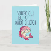 Stil A Catch Cute Vist Pun Funny Birthday Kaart (Voorkant)