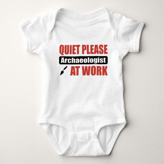 Stil alsjeblieft Archeoloog op het werk Romper (Voorkant)