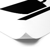 Stil alsjeblieft Barista op het werk Poster (Hoek)