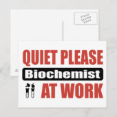Stil alsjeblieft biochemist op het werk briefkaart (Voorkant / Achterkant)
