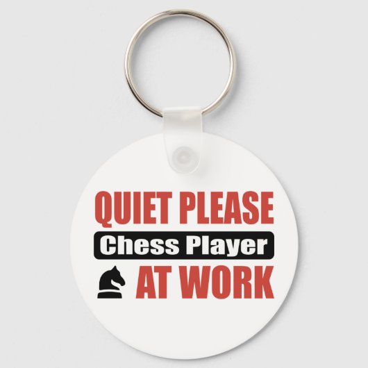 Stil alsjeblieft Chef Player op het werk Sleutelhanger (Voorkant)