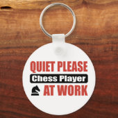Stil alsjeblieft Chef Player op het werk Sleutelhanger (Voorkant)