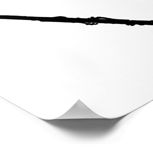 Stil, alsjeblieft Clarinet Player op het werk Poster (Hoek)