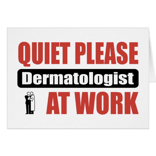 Stil alsjeblieft Dermatoloog op het werk (Voorkant Horizontaal)