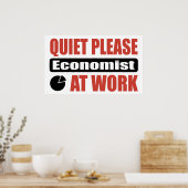 Stil alsjeblieft economist op het werk poster (Keuken)