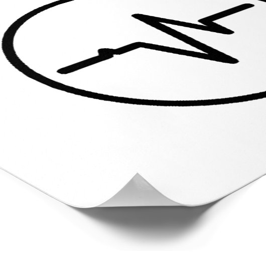 Stil alsjeblieft: EEG-technicus op het werk Poster (Hoek)