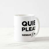 Stil alsjeblieft Genius op het werk Koffiemok (Voorkant rechts)