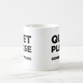 Stil alsjeblieft Genius op het werk Koffiemok (Center)