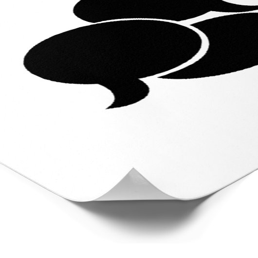 Stil alsjeblieft Linguïst op het werk Poster (Hoek)