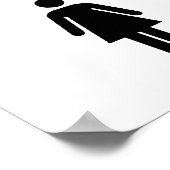 Stil alsjeblieft mama op het werk poster (Hoek)