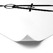 Stil alsjeblieft Mechanische ingenieur op het werk Poster (Hoek)