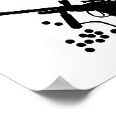 Stil alsjeblieft Paintball Enthusiast op het werk Poster (Hoek)