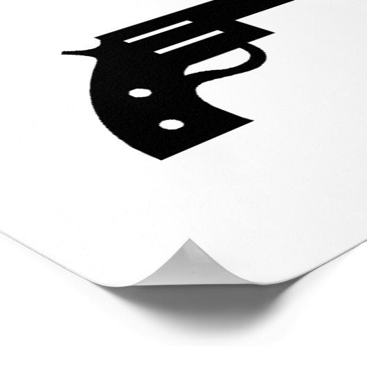 Stil alsjeblieft Pistool enthousiast op het werk Poster (Hoek)