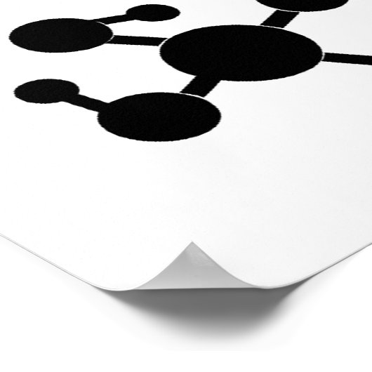 Stil alsjeblieft polymeerchemicus op het werk poster (Hoek)