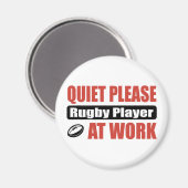 Stil alsjeblieft Rugby Player op Work Magneet (Voorkant / Achterkant)