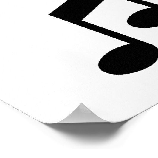 Stil alsjeblieft Singer op het werk Poster (Hoek)