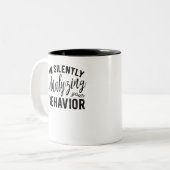 Stil analyseren van uw gedrag tweekleurige koffiemok (Voorkant links)