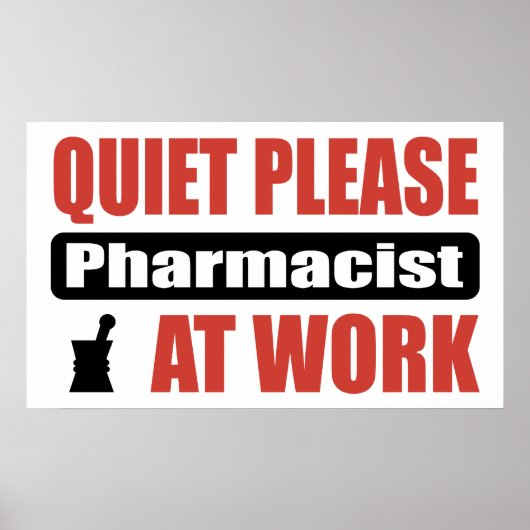 Stil, apotheker op het werk poster (Voorkant)