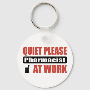 Stil, apotheker op het werk sleutelhanger
