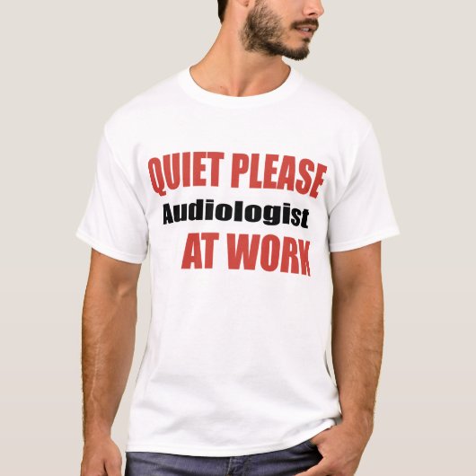 Stil, audioloog op het werk t-shirt (Voorkant)