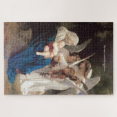 Stil Baby Jesus slaapt Angel Lullaby Script Legpuzzel (Horizontaal)