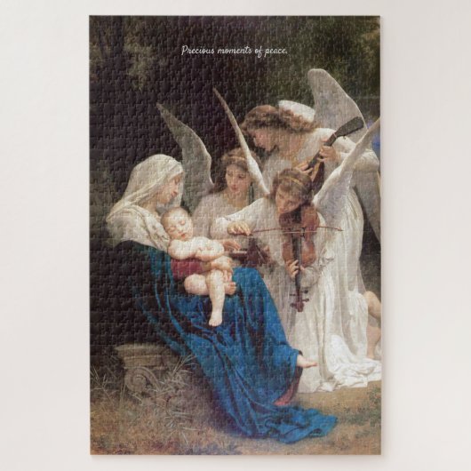 Stil Baby Jesus slaapt Angel Lullaby Script Legpuzzel (Verticaal)