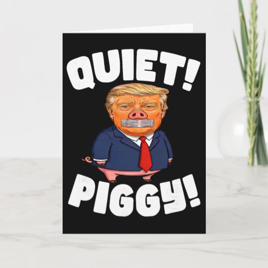 Stil! Biggetje! - Biggetje Trump Kaart (Voorkant)