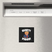 Stil! Biggetje! - Biggetje Trump Magneet (Insitu (Vaatwasser))