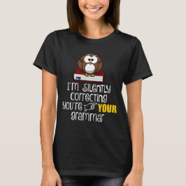 Stil corrigeren van je Grammar Sarcastic Owl T-shirt