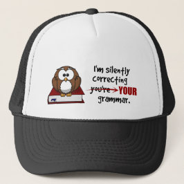 Stil corrigeren van je Grammar Sarcastic Owl Trucker Pet