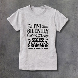 Stil corrigeren van uw grammatica t-shirt