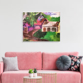 Stil dag op een Boerderij in Vermont Canvas Afdruk (Insitu (Woonkamer))