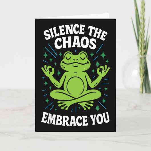 Stil de chaos Omarm je mindfulness bewustzijn Kaart (Voorkant)