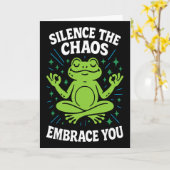 Stil de chaos Omarm je mindfulness bewustzijn Kaart (Gele Bloem)