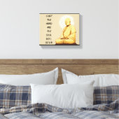 Stil de geest en de soep spreekt MONK Canvas Afdruk (Insitu (Slaapkamer))