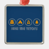 Stil de Tetons Metalen Ornament (Voorkant)