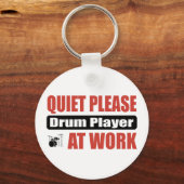 Stil, drumspeler op het werk sleutelhanger (Voorkant)