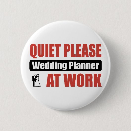 Stil, een bruiloft op het werk ronde button 5,7 cm (Voorkant)
