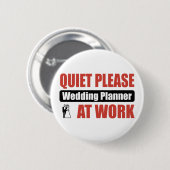 Stil, een bruiloft op het werk ronde button 5,7 cm (Voorkant /achterkant)