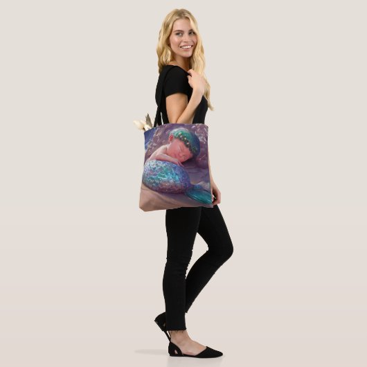 Stil een Bye-Mermaid Tote Bag (Op model)