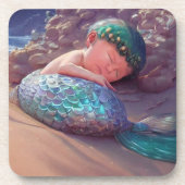 Stil een doei zeemeermin bier onderzetter (Voorkant)