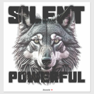 Stil en krachtig sticker