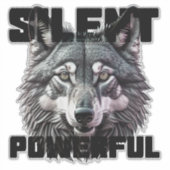 Stil en krachtig sticker (Voorkant)