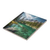 Stil en natuurlijk landschap keramische Tegel Tegeltje (Zijkant)