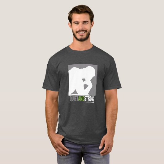 Stil en sterk Logo Shirt - Donker (Voorkant volledig)