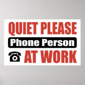 Stil gelieve de Persoon van de Telefoon op het Wer Poster (Voorkant)