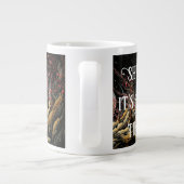 Stil, het is mijn tijd, fantasie witte egel grote koffiekop (Achterkant)