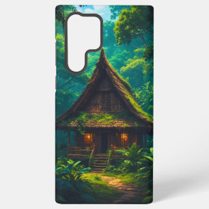 Stil huis in het tropisch bos samsung galaxy hoesje