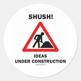 Stil! Ideeën in aanbouw Ronde Sticker